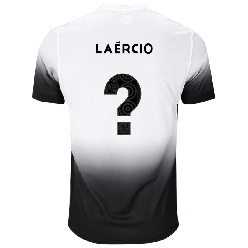 Mujer Camiseta Laércio #0 Blanco Negro 1ª Equipación 2024/25 La Camisa Perú