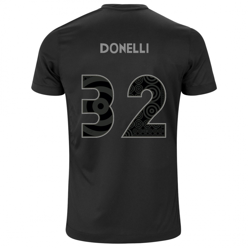 Mujer Camiseta Matheus Donelli #32 Negro 2ª Equipación 2024/25 La Camisa Perú