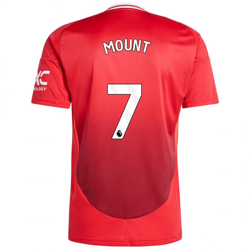 Niño Camiseta Mason Mount #7 Rojo Brillante 1ª Equipación 2024/25 La Camisa Perú