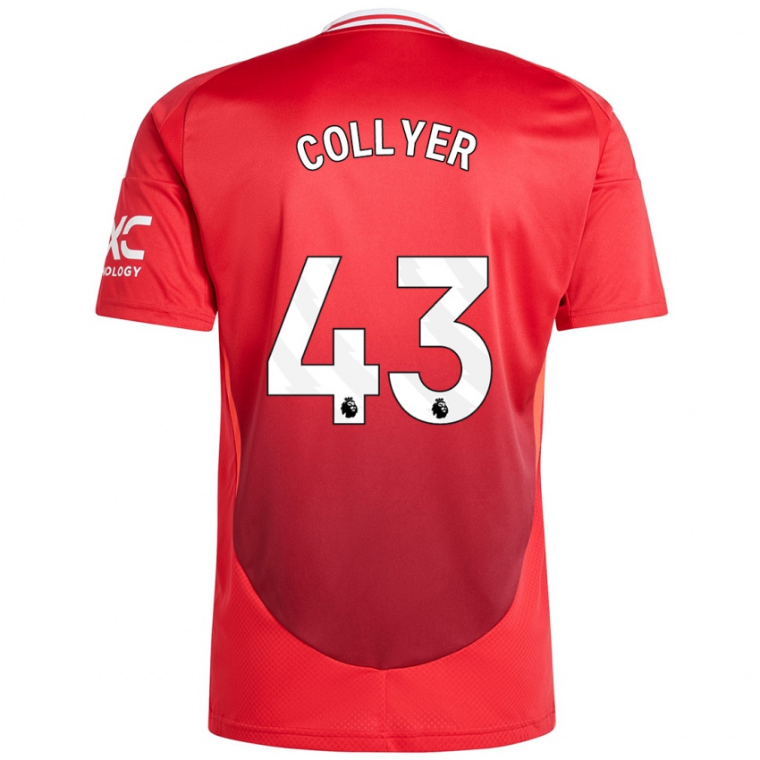 Niño Camiseta Toby Collyer #43 Rojo Brillante 1ª Equipación 2024/25 La Camisa Perú