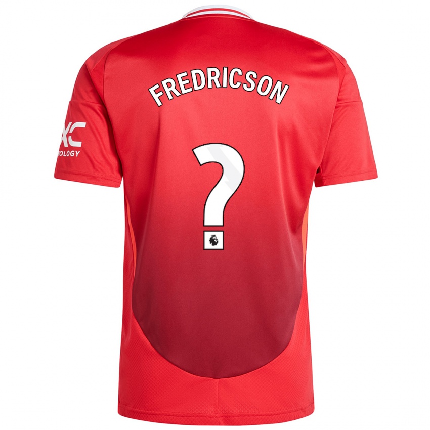 Niño Camiseta Tyler Fredricson #0 Rojo Brillante 1ª Equipación 2024/25 La Camisa Perú