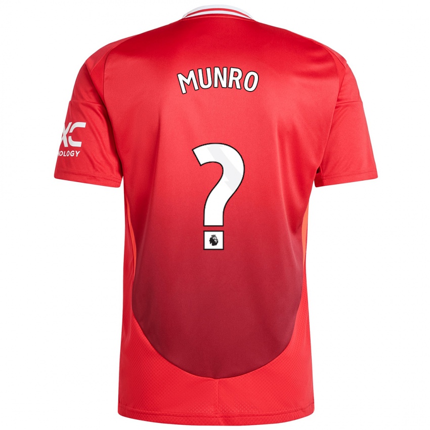 Niño Camiseta Reece Munro #0 Rojo Brillante 1ª Equipación 2024/25 La Camisa Perú