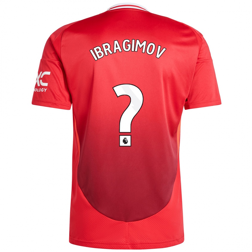 Niño Camiseta Amir Ibragimov #0 Rojo Brillante 1ª Equipación 2024/25 La Camisa Perú