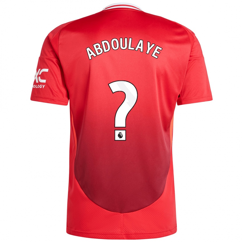 Niño Camiseta Douka Abdoulaye #0 Rojo Brillante 1ª Equipación 2024/25 La Camisa Perú