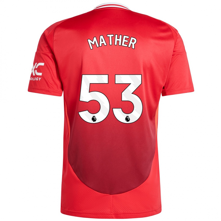 Niño Camiseta Sam Mather #53 Rojo Brillante 1ª Equipación 2024/25 La Camisa Perú