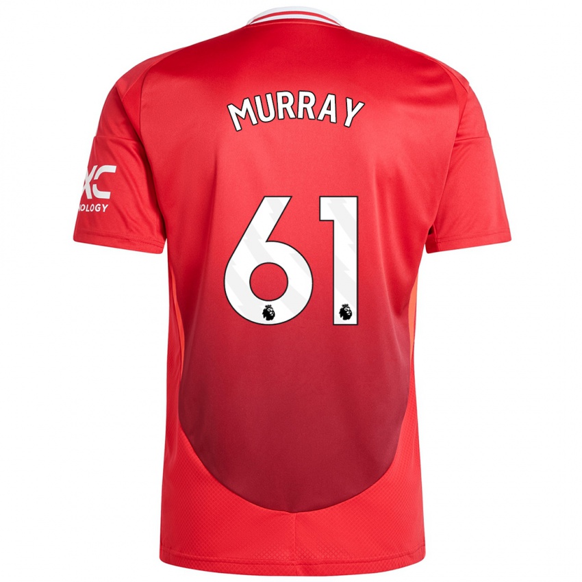 Niño Camiseta Sam Murray #61 Rojo Brillante 1ª Equipación 2024/25 La Camisa Perú