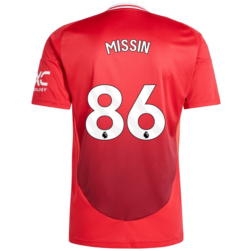 Niño Camiseta Ashton Missin #86 Rojo Brillante 1ª Equipación 2024/25 La Camisa Perú