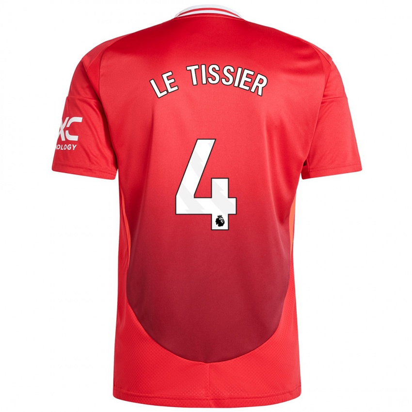 Niño Camiseta Maya Le Tissier #4 Rojo Brillante 1ª Equipación 2024/25 La Camisa Perú