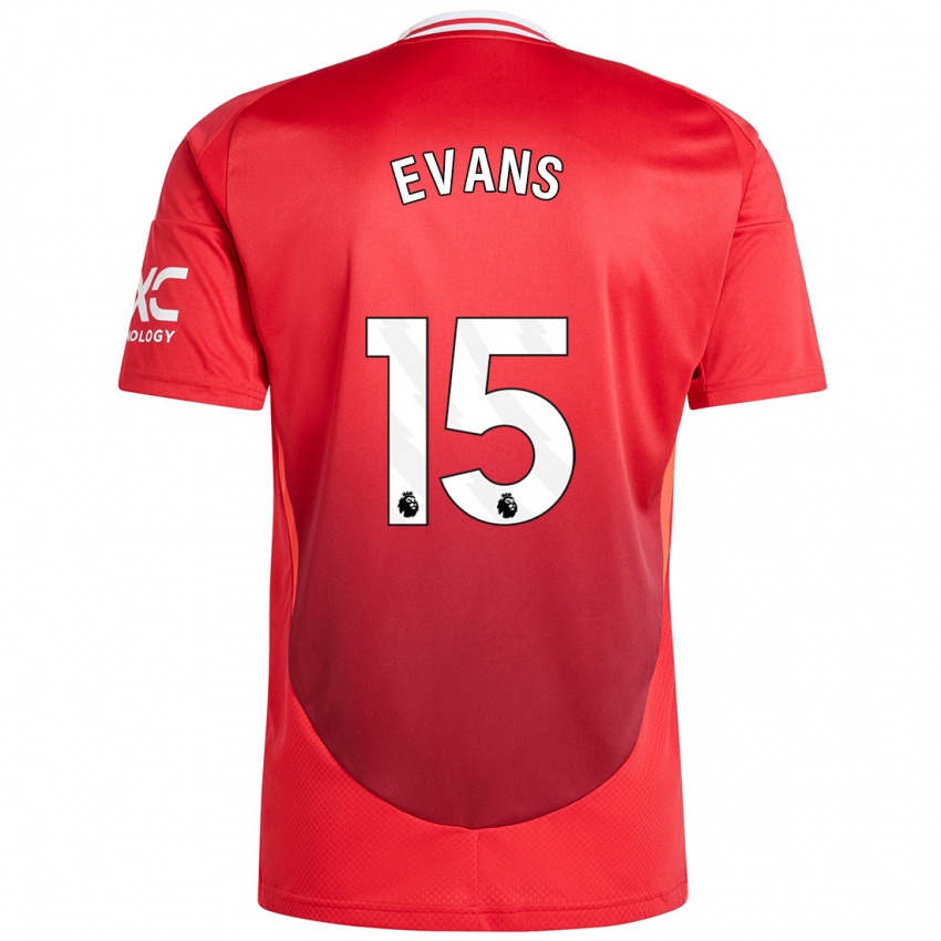 Niño Camiseta Gemma Evans #15 Rojo Brillante 1ª Equipación 2024/25 La Camisa Perú