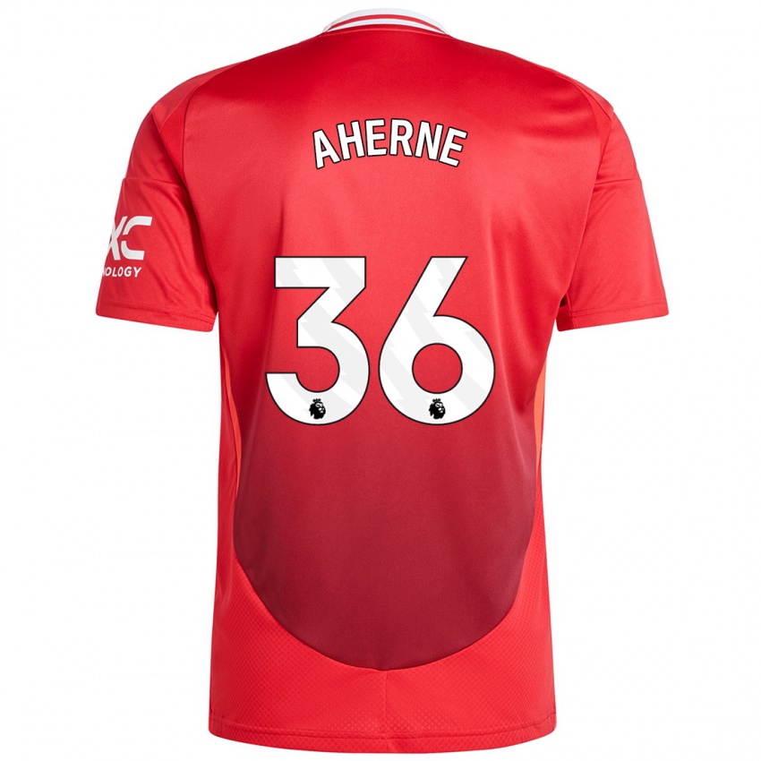 Niño Camiseta Alyssa Aherne #36 Rojo Brillante 1ª Equipación 2024/25 La Camisa Perú