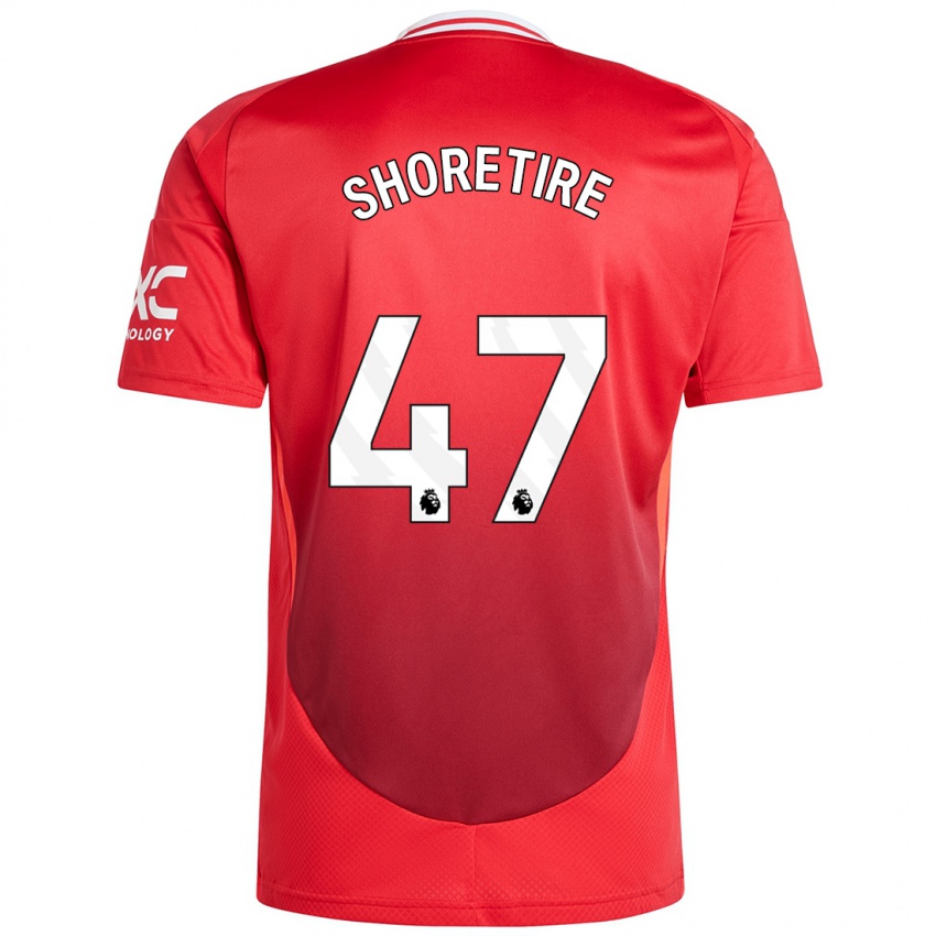 Niño Camiseta Shola Shoretire #47 Rojo Brillante 1ª Equipación 2024/25 La Camisa Perú