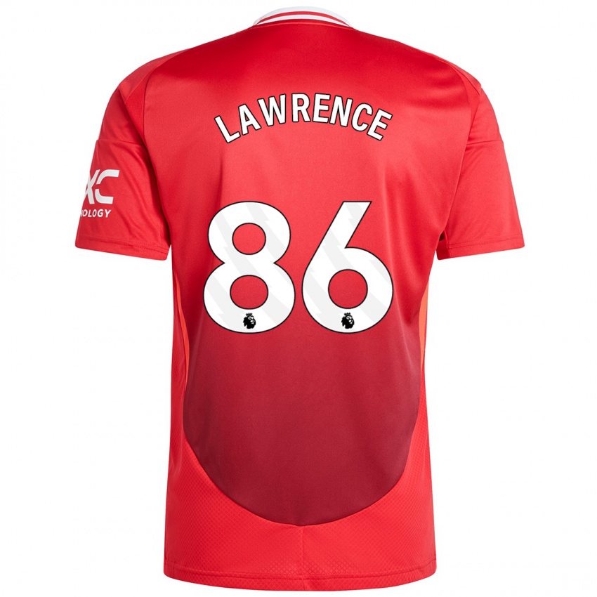 Niño Camiseta Marcus Lawrence #86 Rojo Brillante 1ª Equipación 2024/25 La Camisa Perú