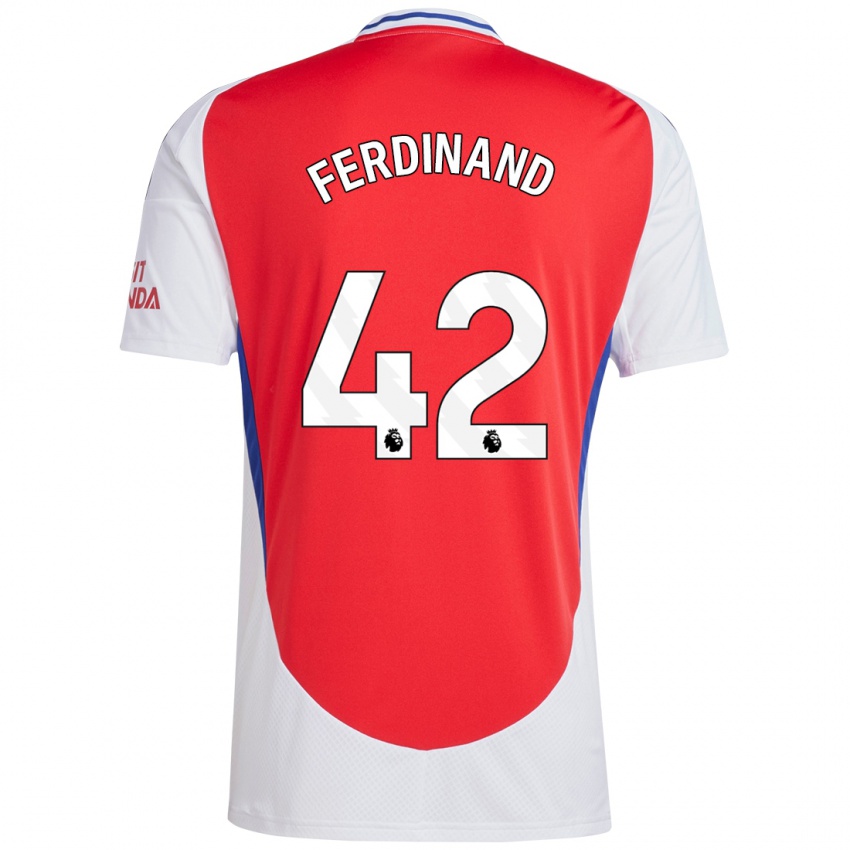 Niño Camiseta Seb Ferdinand #42 Rojo Blanco 1ª Equipación 2024/25 La Camisa Perú