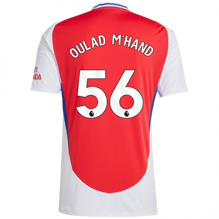 Niño Camiseta Salah-Eddine Oulad M'hand #56 Rojo Blanco 1ª Equipación 2024/25 La Camisa Perú