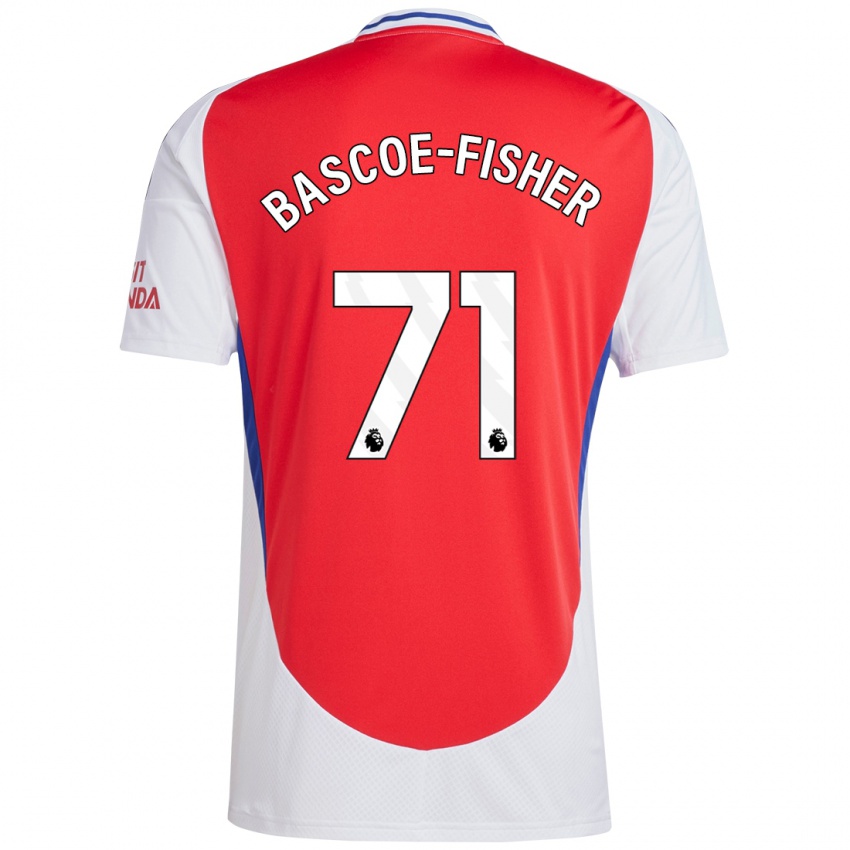 Niño Camiseta Jakai Bascoe-Fisher #71 Rojo Blanco 1ª Equipación 2024/25 La Camisa Perú