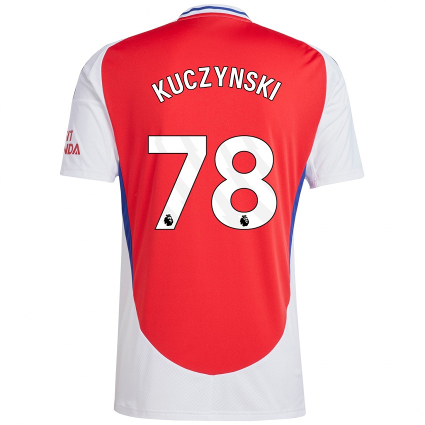 Niño Camiseta Max Kuczynski #78 Rojo Blanco 1ª Equipación 2024/25 La Camisa Perú