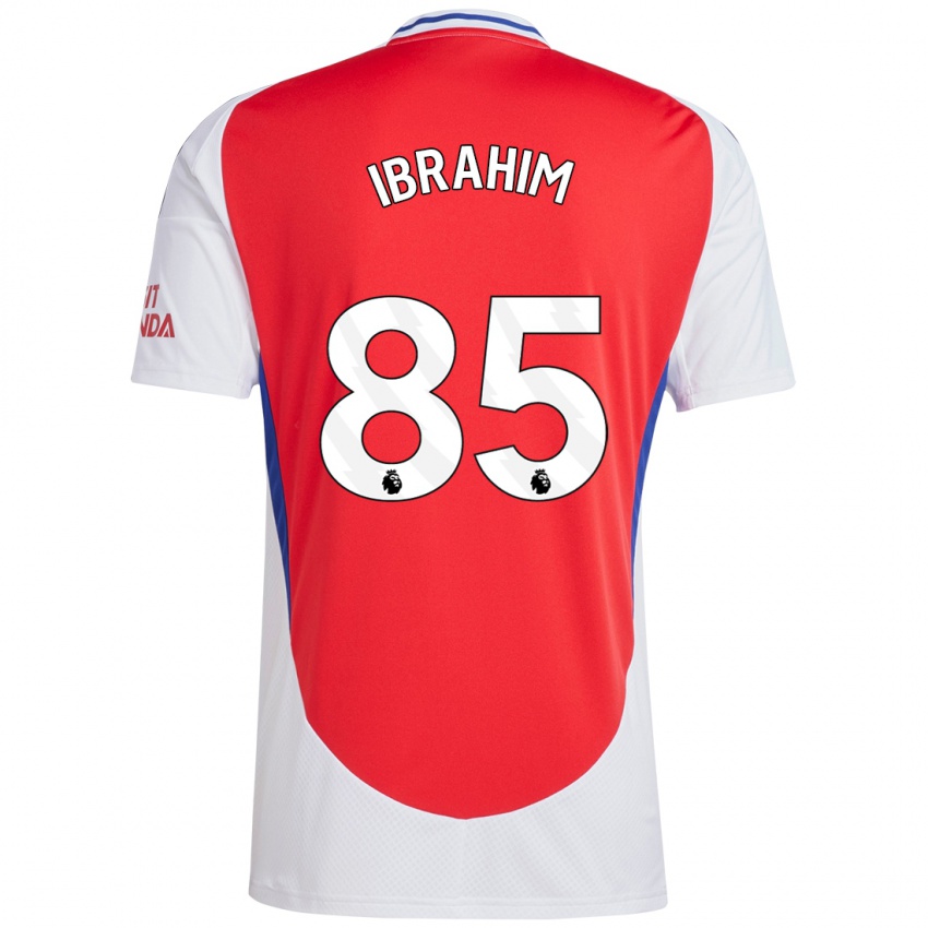 Niño Camiseta Ife Ibrahim #85 Rojo Blanco 1ª Equipación 2024/25 La Camisa Perú