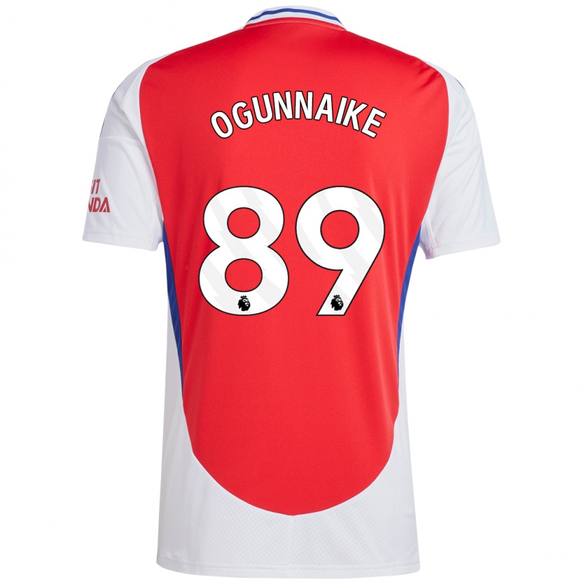 Niño Camiseta Josh Ogunnaike #89 Rojo Blanco 1ª Equipación 2024/25 La Camisa Perú