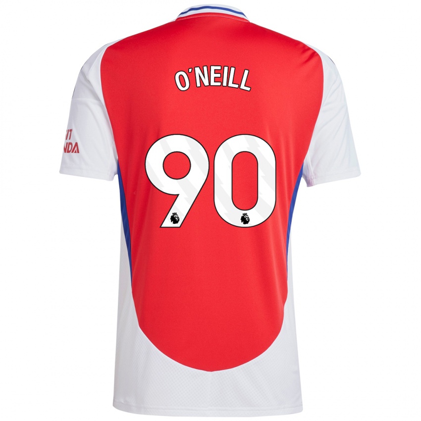 Niño Camiseta Ceadach O'neill #90 Rojo Blanco 1ª Equipación 2024/25 La Camisa Perú