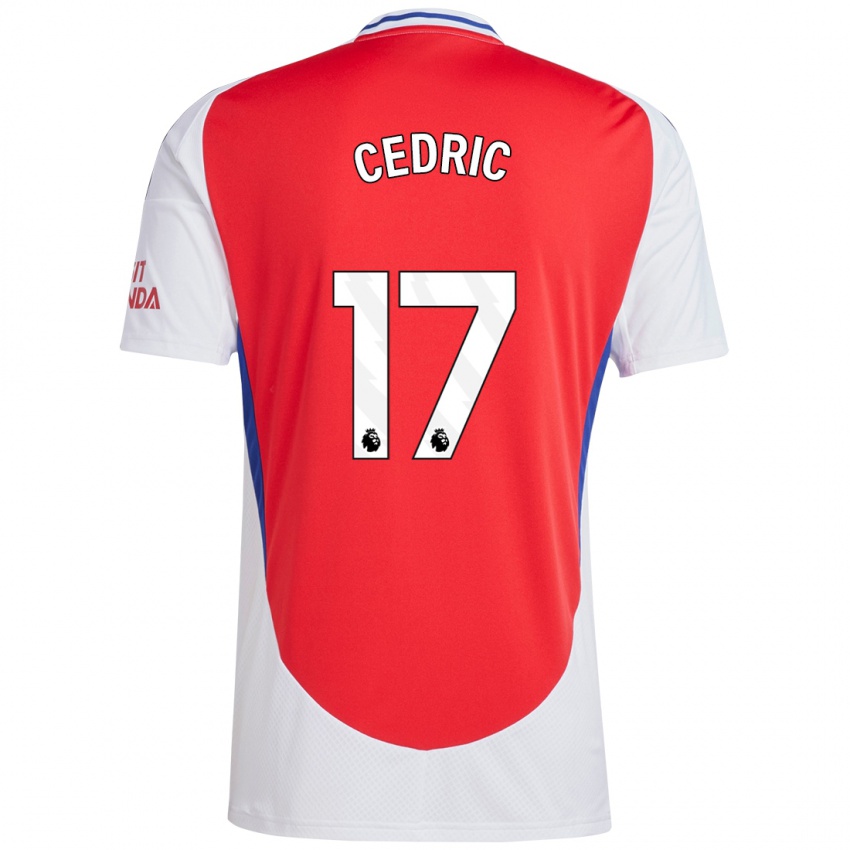 Niño Camiseta Cedric Soares #17 Rojo Blanco 1ª Equipación 2024/25 La Camisa Perú