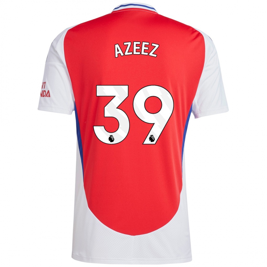 Niño Camiseta Miguel Azeez #39 Rojo Blanco 1ª Equipación 2024/25 La Camisa Perú