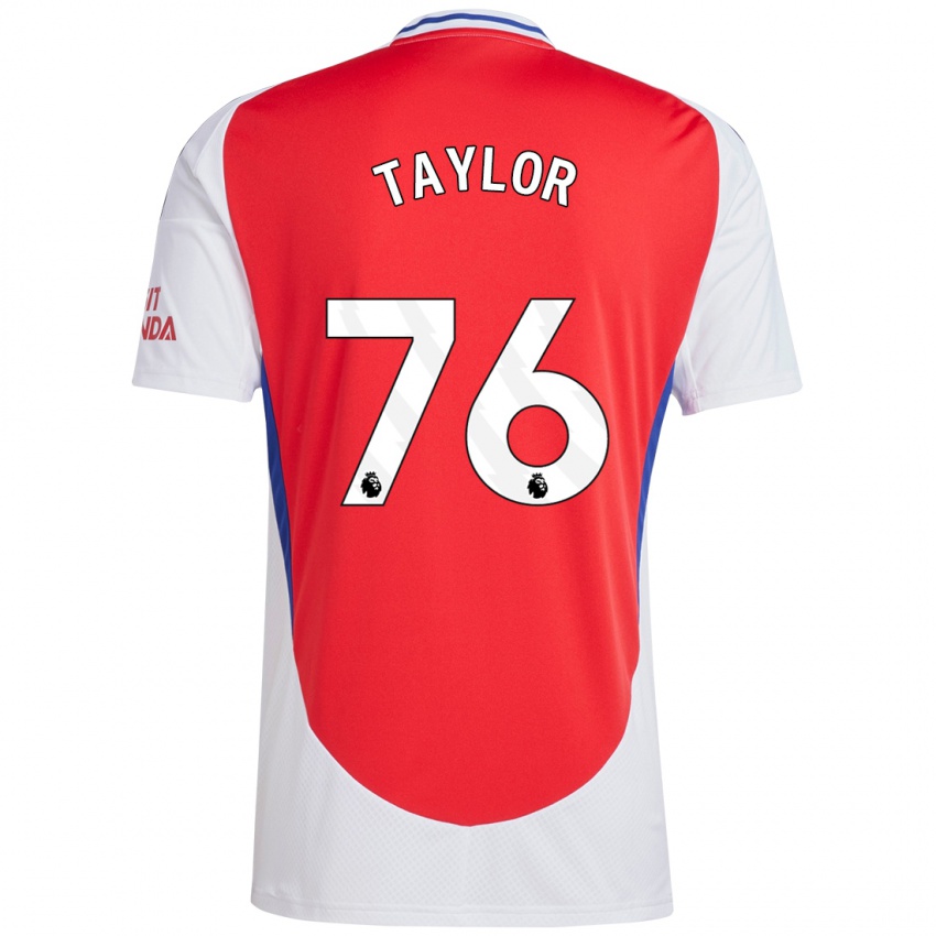 Niño Camiseta Kido Taylor Hart #76 Rojo Blanco 1ª Equipación 2024/25 La Camisa Perú