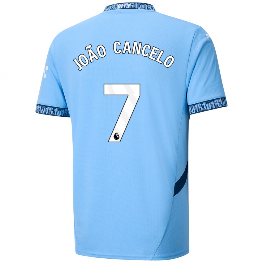 Niño Camiseta Joao Cancelo #7 Azul Marino 1ª Equipación 2024/25 La Camisa Perú