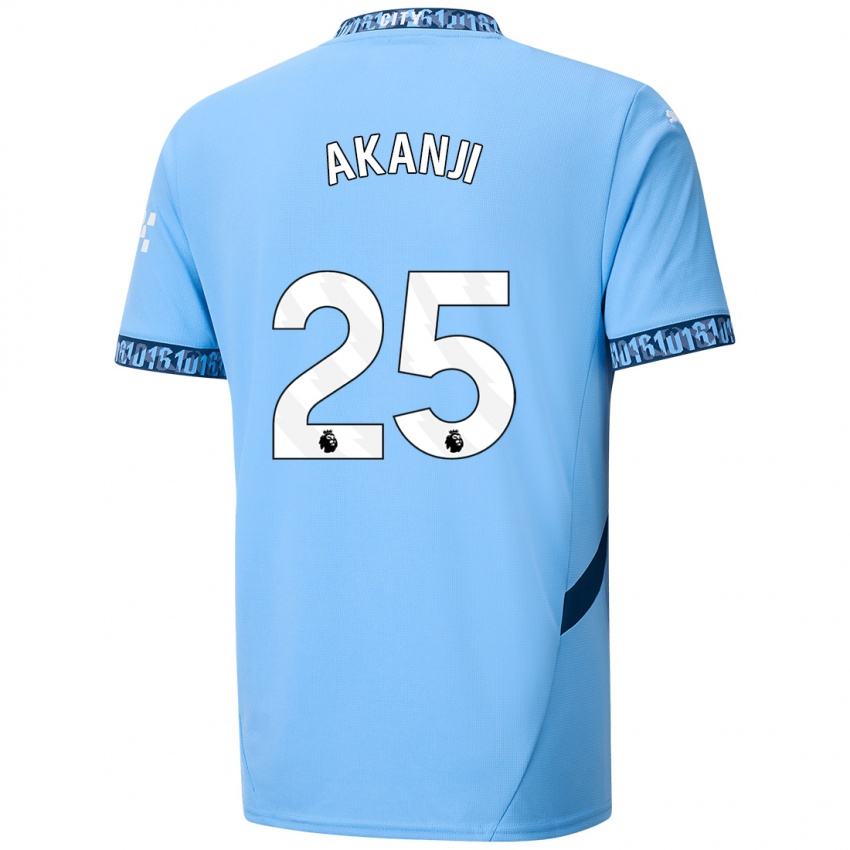 Niño Camiseta Manuel Akanji #25 Azul Marino 1ª Equipación 2024/25 La Camisa Perú