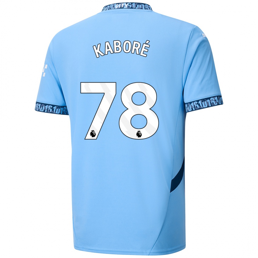 Niño Camiseta Issa Kabore #78 Azul Marino 1ª Equipación 2024/25 La Camisa Perú