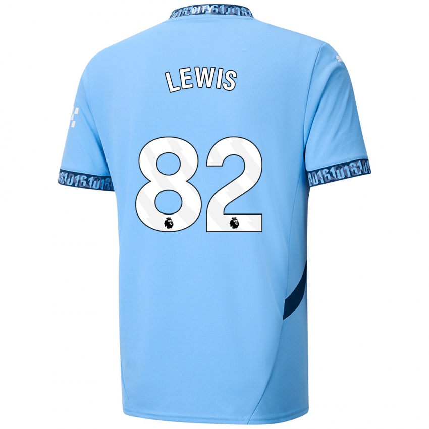 Niño Camiseta Rico Lewis #82 Azul Marino 1ª Equipación 2024/25 La Camisa Perú