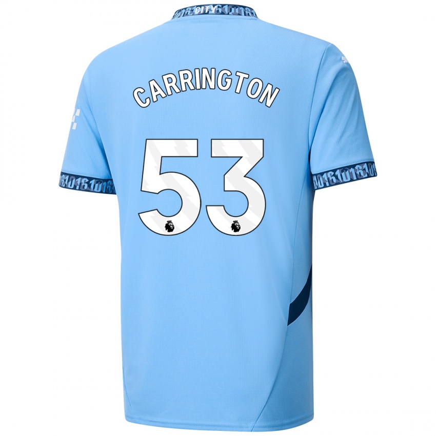 Niño Camiseta Ezra Carrington #53 Azul Marino 1ª Equipación 2024/25 La Camisa Perú