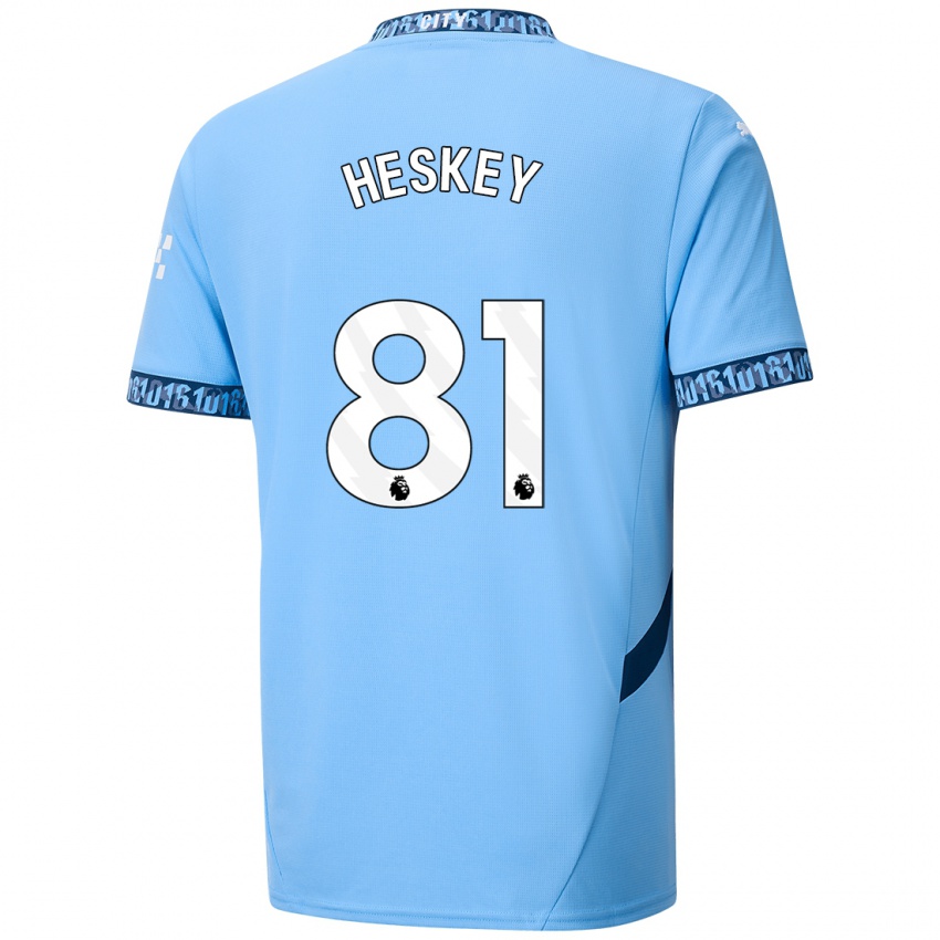 Niño Camiseta Jaden Heskey #81 Azul Marino 1ª Equipación 2024/25 La Camisa Perú