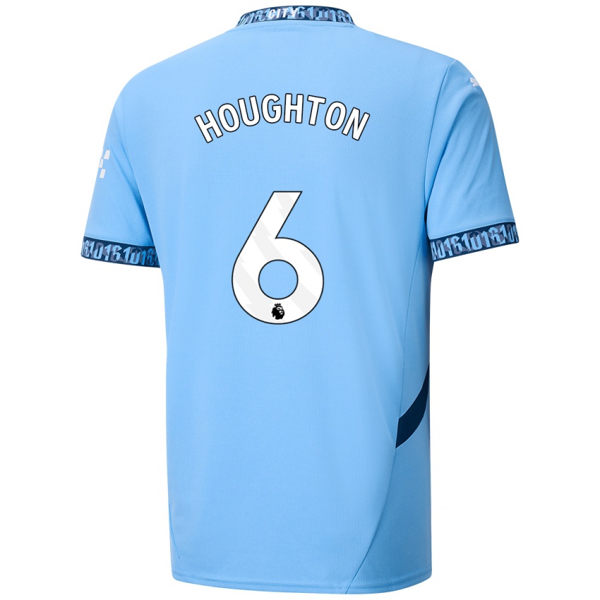 Niño Camiseta Steph Houghton #6 Azul Marino 1ª Equipación 2024/25 La Camisa Perú