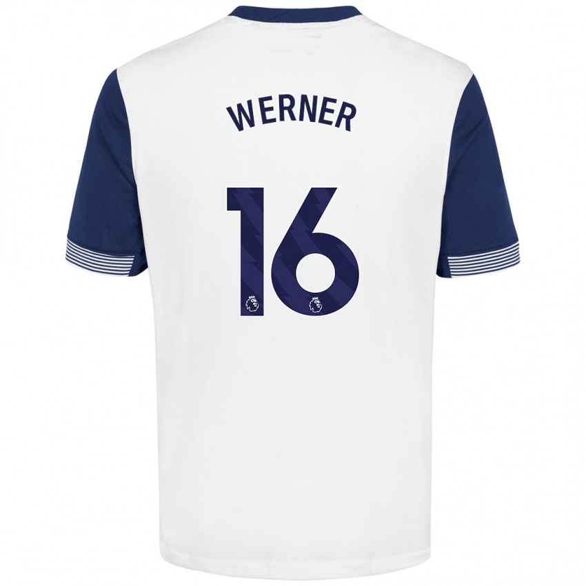 Niño Camiseta Timo Werner #16 Blanco Azul 1ª Equipación 2024/25 La Camisa Perú