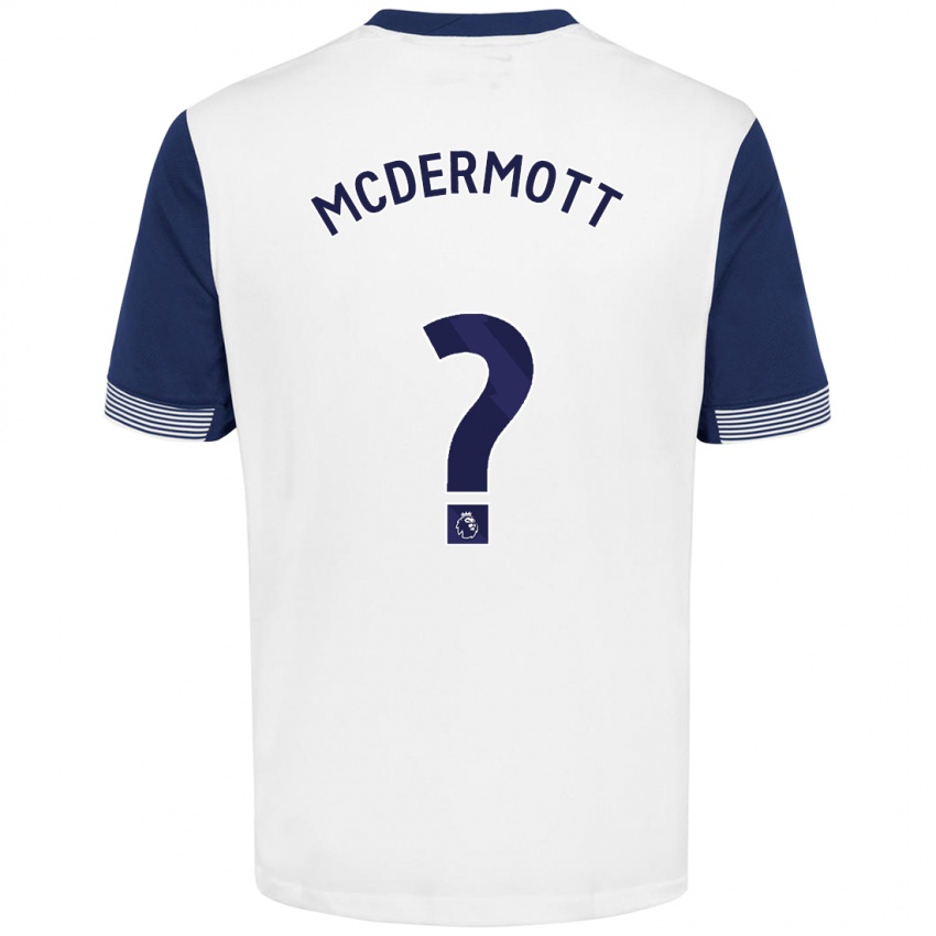 Niño Camiseta Pele Arganese-Mcdermott #0 Blanco Azul 1ª Equipación 2024/25 La Camisa Perú