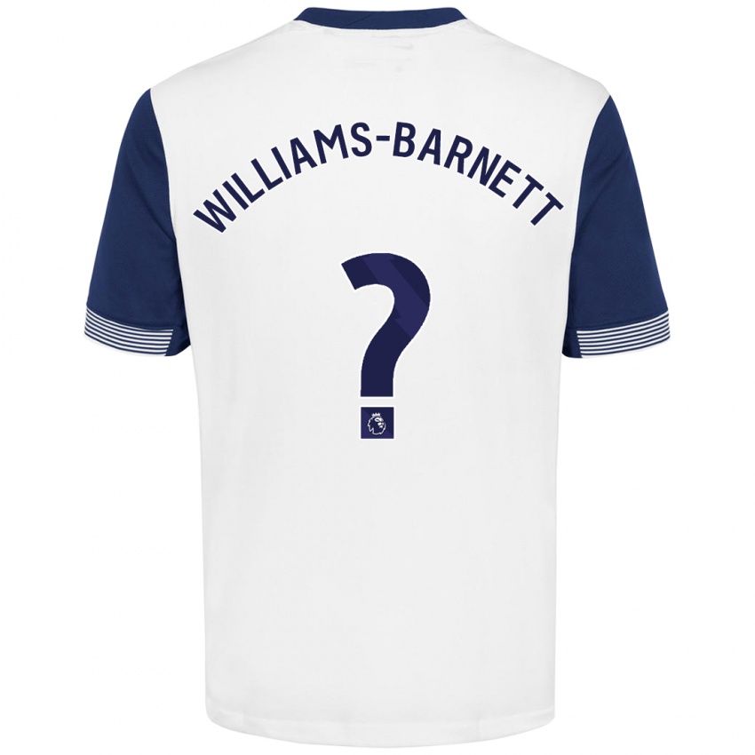 Niño Camiseta Lucá Williams-Barnett #0 Blanco Azul 1ª Equipación 2024/25 La Camisa Perú