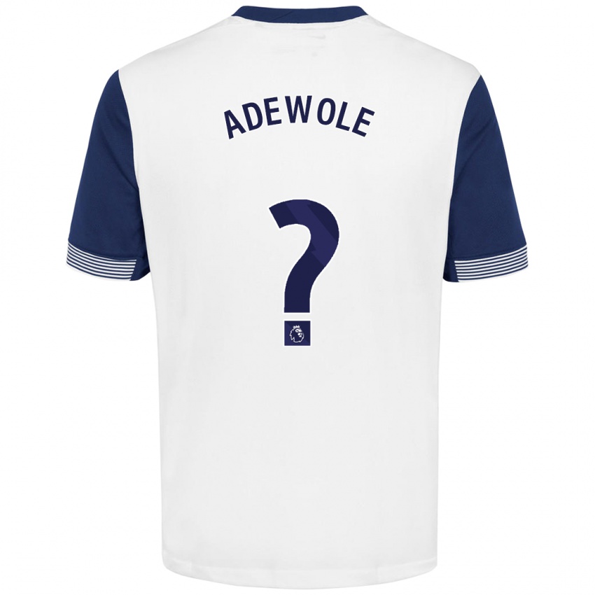 Niño Camiseta Miracle Adewole #0 Blanco Azul 1ª Equipación 2024/25 La Camisa Perú