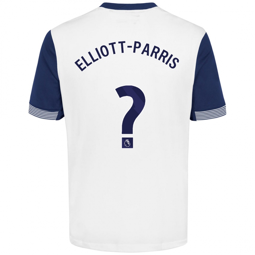 Niño Camiseta Reiss Elliott-Parris #0 Blanco Azul 1ª Equipación 2024/25 La Camisa Perú