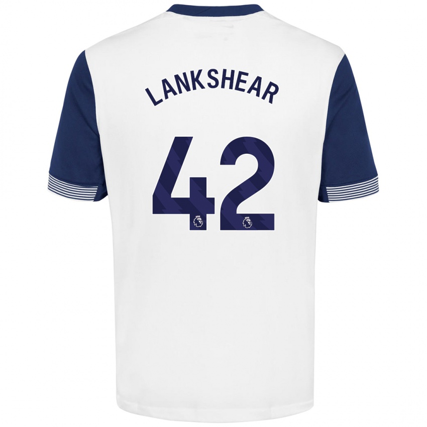 Niño Camiseta Will Lankshear #42 Blanco Azul 1ª Equipación 2024/25 La Camisa Perú