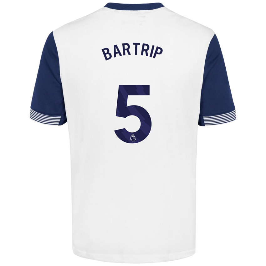 Niño Camiseta Molly Bartrip #5 Blanco Azul 1ª Equipación 2024/25 La Camisa Perú