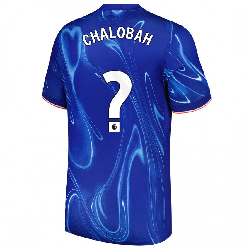 Niño Camiseta Trevoh Chalobah #0 Azul Blanco 1ª Equipación 2024/25 La Camisa Perú