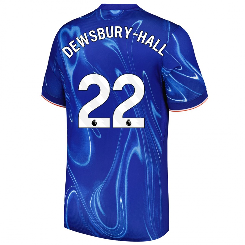 Niño Camiseta Kiernan Dewsbury-Hall #22 Azul Blanco 1ª Equipación 2024/25 La Camisa Perú