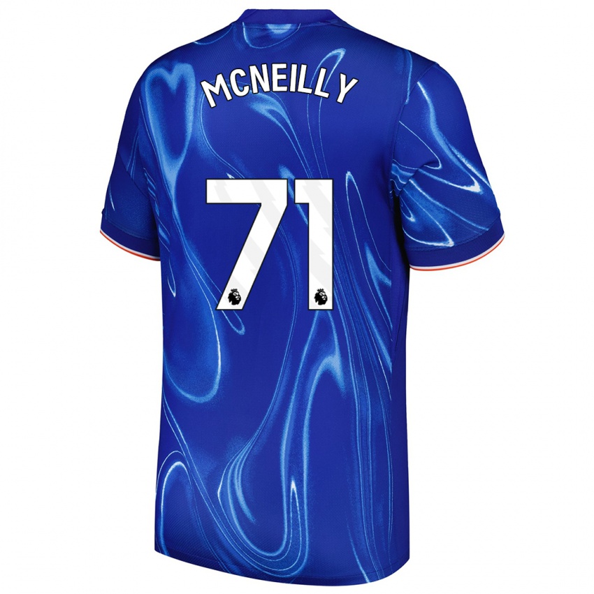 Niño Camiseta Donnell Mcneilly #71 Azul Blanco 1ª Equipación 2024/25 La Camisa Perú