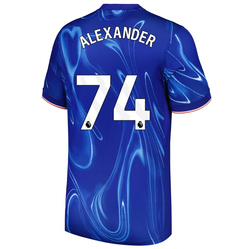 Niño Camiseta Reiss Alexander Russell-Denny #74 Azul Blanco 1ª Equipación 2024/25 La Camisa Perú