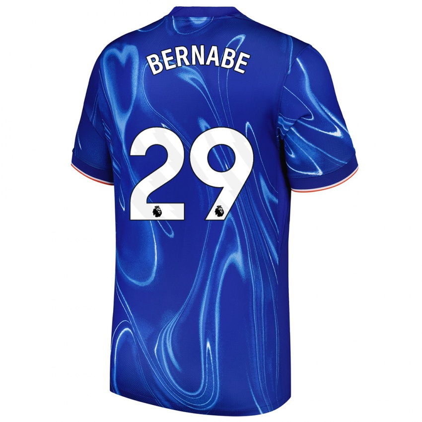 Niño Camiseta Alejandra Bernabé #29 Azul Blanco 1ª Equipación 2024/25 La Camisa Perú