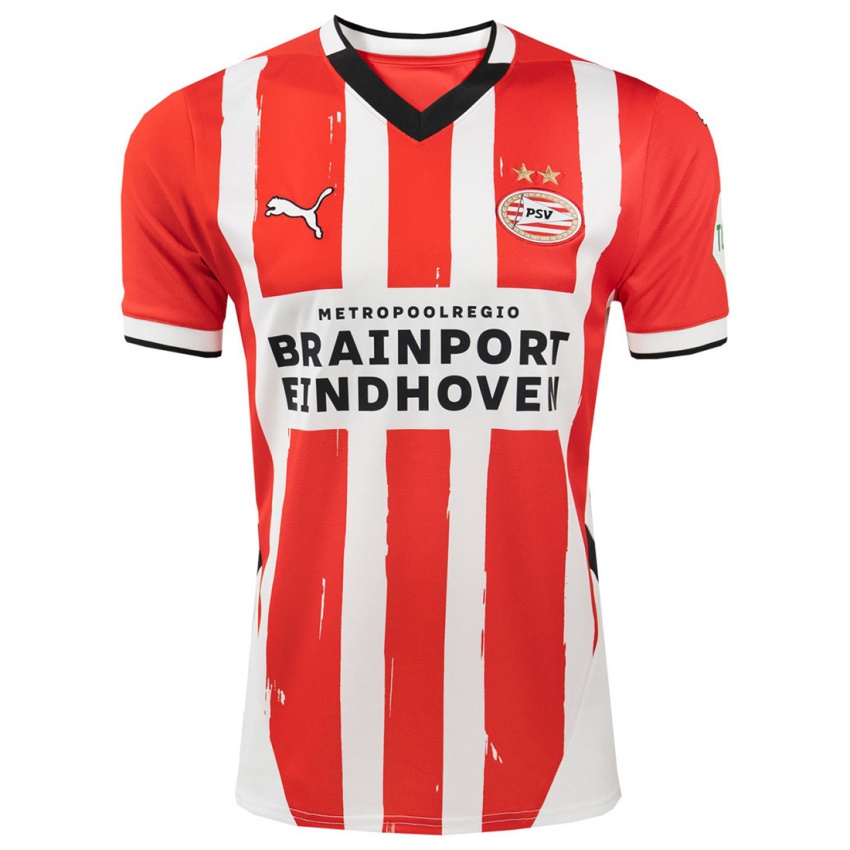 Niño Camiseta Janneke Verheijen #6 Rojo Blanco 1ª Equipación 2024/25 La Camisa Perú