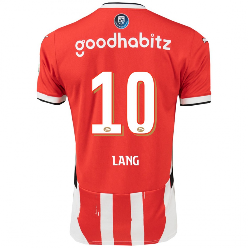 Niño Camiseta Noa Lang #10 Rojo Blanco 1ª Equipación 2024/25 La Camisa Perú