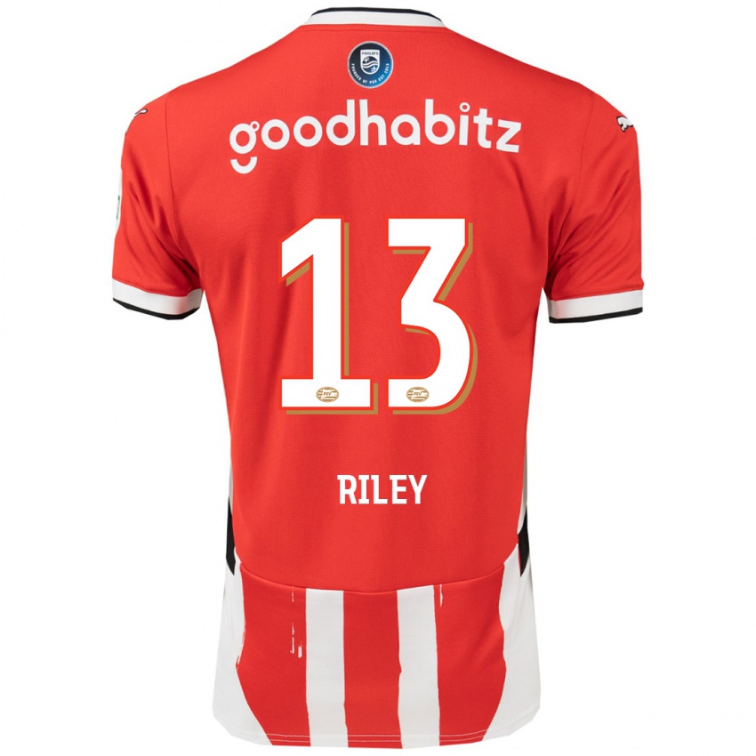 Niño Camiseta Indiah-Paige Riley #13 Rojo Blanco 1ª Equipación 2024/25 La Camisa Perú