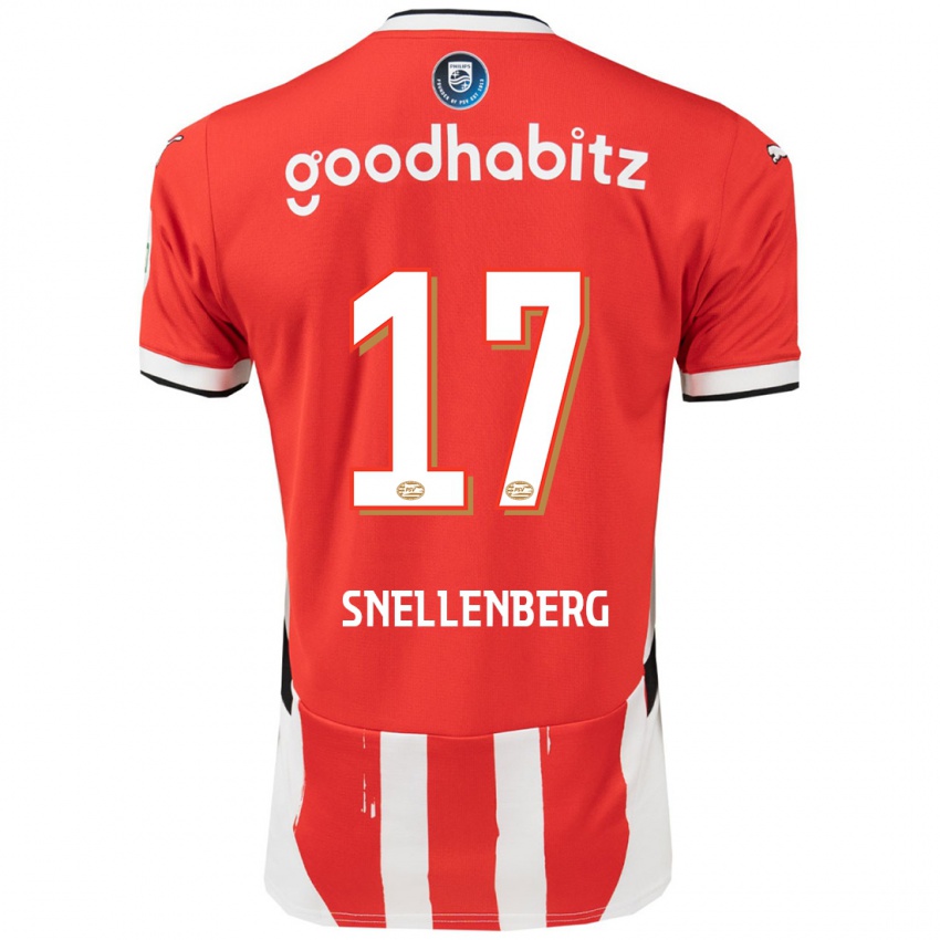 Niño Camiseta Maxime Snellenberg #17 Rojo Blanco 1ª Equipación 2024/25 La Camisa Perú