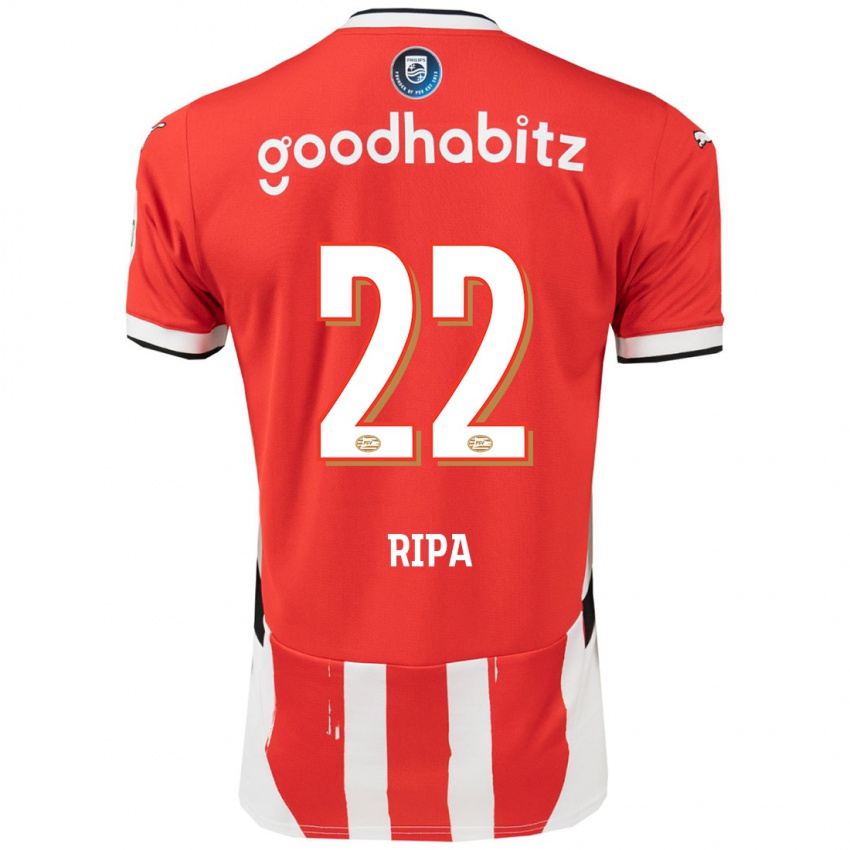 Niño Camiseta Chimera Ripa #22 Rojo Blanco 1ª Equipación 2024/25 La Camisa Perú